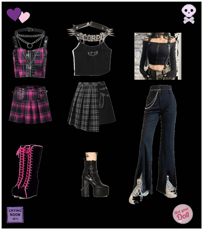 More grunge/egirl outfits
