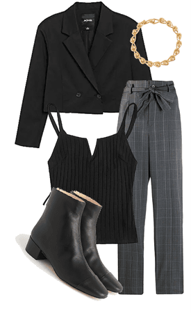 office outfit for inverted triangle