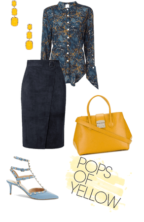 pops of colour:yellow