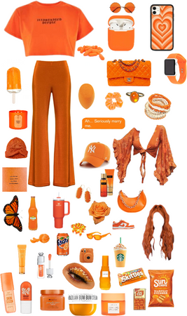 orange girl aesthetic