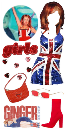 outfit 232  |  💋  | spice girls - ginger spice