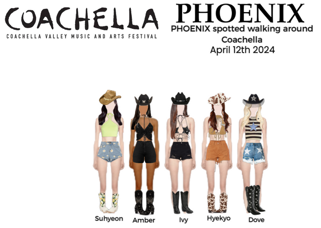 PHOENIX (피닉스) Spotted by fans | Coachella Edition