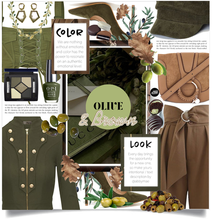 olive and brown