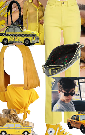 yellow taxi nyc design style