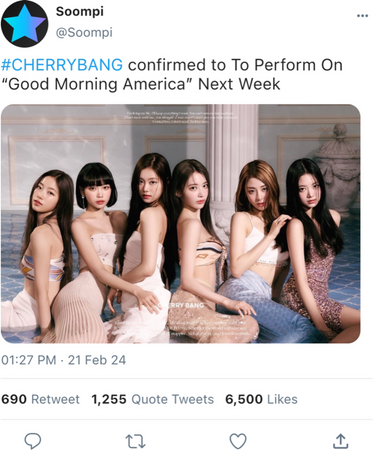 Cherry Bang Soompi Post