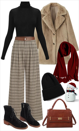 Dark Winter Warmth Outfit
