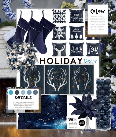 Blue Holiday Decor Inspiration