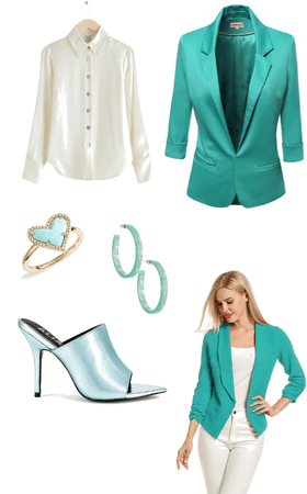 Teal Business Suit