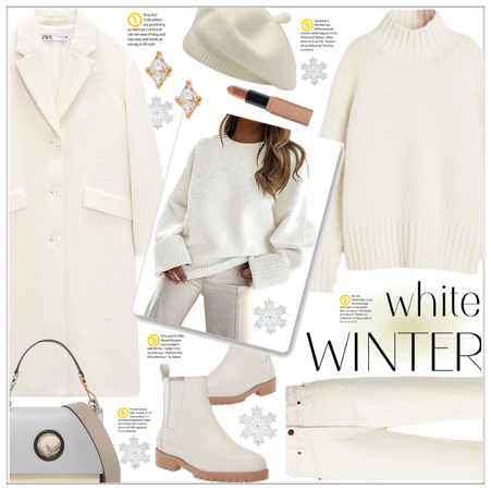 White winter ootd