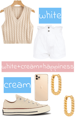white+cream=happiness