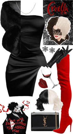 Cruella De Vil Inspired Outfit