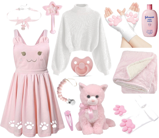 Agere Soft Pink Kitten Outfit