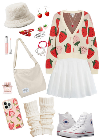 Soft strawberry outfit