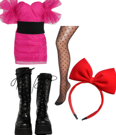 blossom inspired outfit from powerpuffgirls