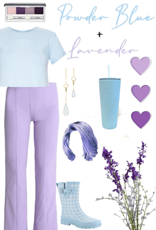 powder blue + lavender