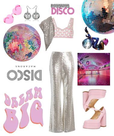 Pink and Silver Disco Balls