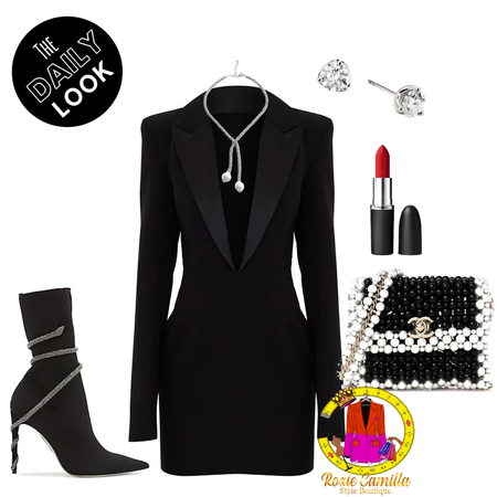 lil black blazer dress vibes