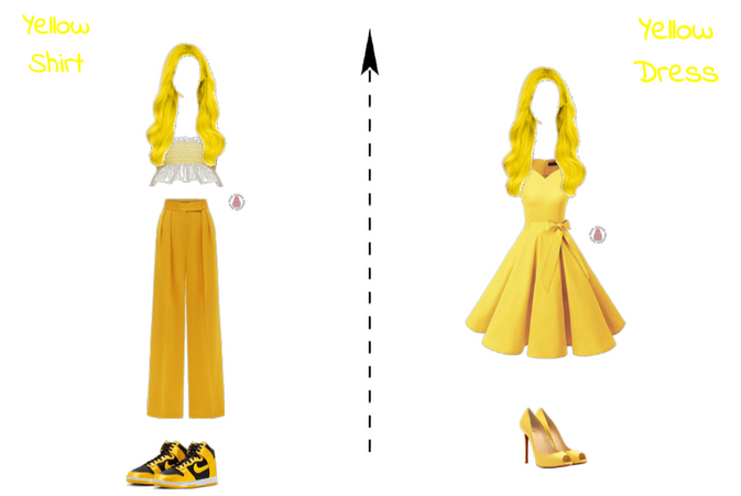 Yellow Shirt vs. Yellow Dress wich would you wear?