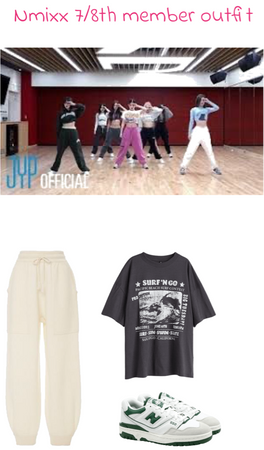 nmixx 7/8th member o.o dance practice outfit