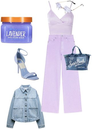 Lavender scrub outfit
