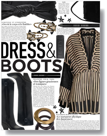 dress & boots 🖤