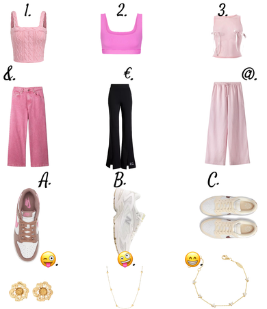 pick your outfit and answer in the comments
