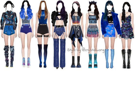 8 members outfit group