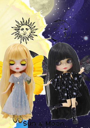 sun moon Blyth dolls