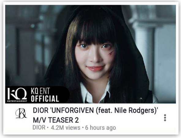 dior "unforgiven" mv teaser #2