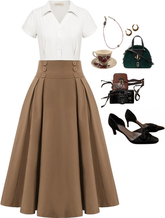 vintage business woman outfit