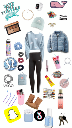 White VSCO girl winter