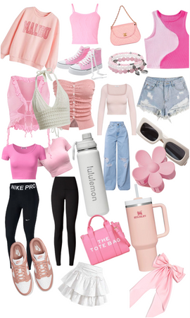 pink shopping list