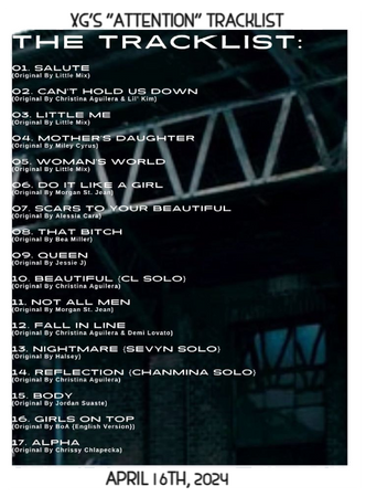 XG's 3rd Album "Attention"  Tracklist