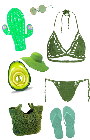Crochet Bikini Green