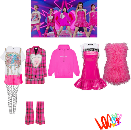 Itzy loco pink outfits