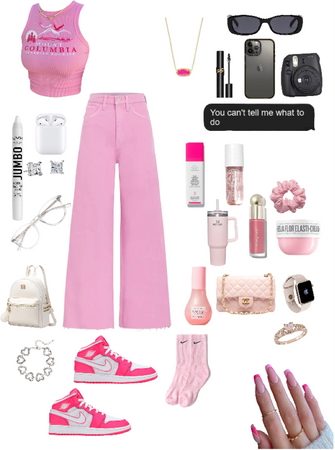 pink shoes outfit