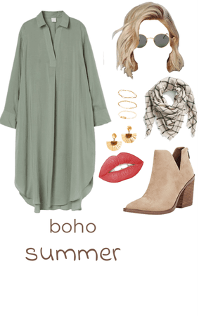 casual beige summer outfit