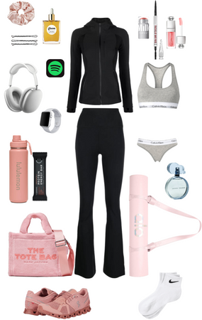 gym fit - pink & black