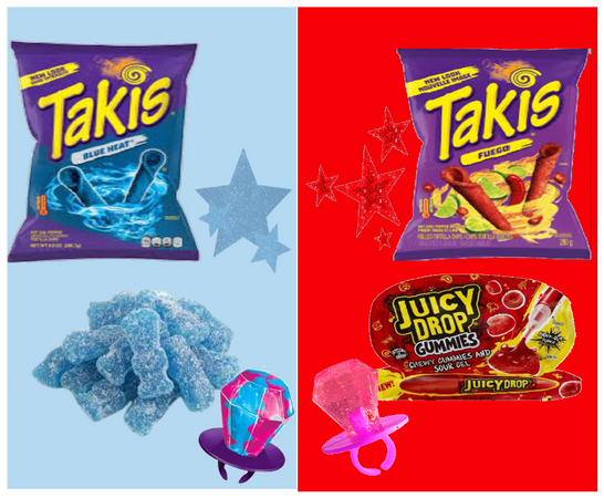 blue vs red goodies