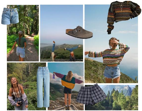 Granola girl hike / picnic Outfit