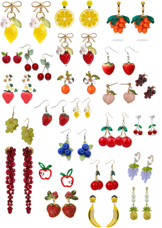 Fruit earrings