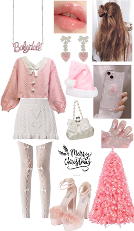 Baby Pink and White Christmas