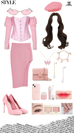 pink dress style