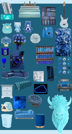 100 shades of blue challenge-home edition
