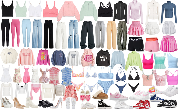dream wardrobe 🍉🌺🦩🎀🍍