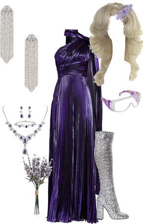 hunger games big entrance purple and silver