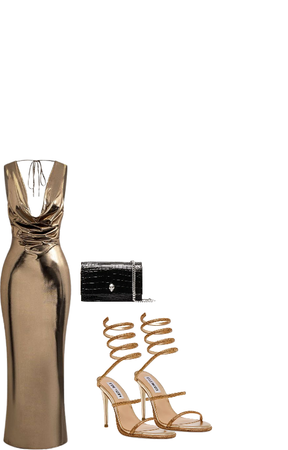 gold dress for chic occasions