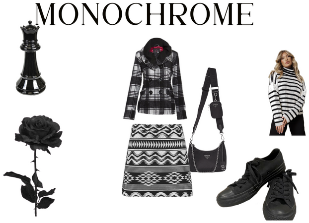 What I Wear For Monochrome Black?