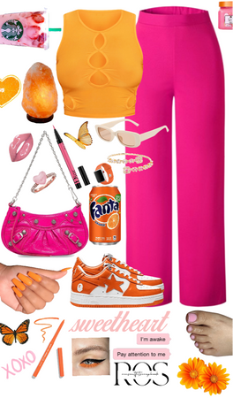 orange pink