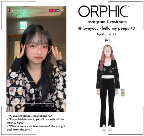 ORPHIC (오르픽) [JIYU] Instagram Live